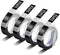 4 Pack Compatible for Dymo 3D Plastic Embossing Labels 1741670 White on Black 520109 Embossing Tape for Dymo 3D Embossing Label Maker 9mm 3/8'' x ...