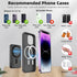 3 in 1 Magnetic Portable Wireless Charging Station for iPhone 15 Pro Max/14/13/12, Mag-Safe Charger Stand with 5000mAh Wireless Charger, Magnetic ...