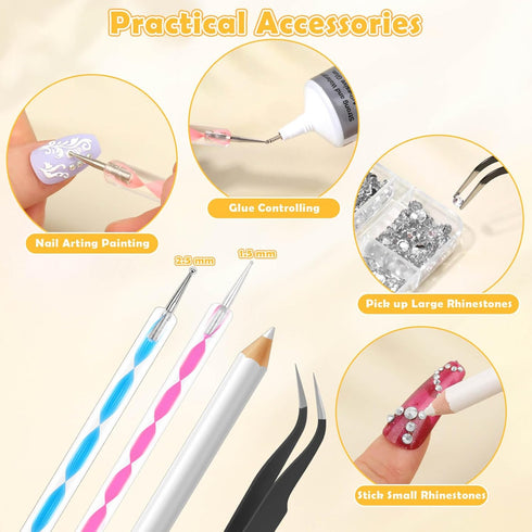 B7000 Rhinestone Glue, B-7000 Jewelry Glue,B7000 Glue Clear with Precision Tip,Super Adhesive Fabric Glue for Jewelry Craft Gem Cell Phone Repair ...