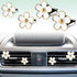 Frienda Cute Steering Wheel Cover Flower Steering Wheel Cover Floral Steering Wheel Cover for Girls with 4 Pieces Cute Flowers Car Air Vent Clips ...