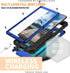 Samsung Galaxy S22 Ultra 5G 2022 Rugged case with Screen Protector Stand Camera Slide Cover for Samsung S22 Ultra Metal Military Sturdy Armour Sho...