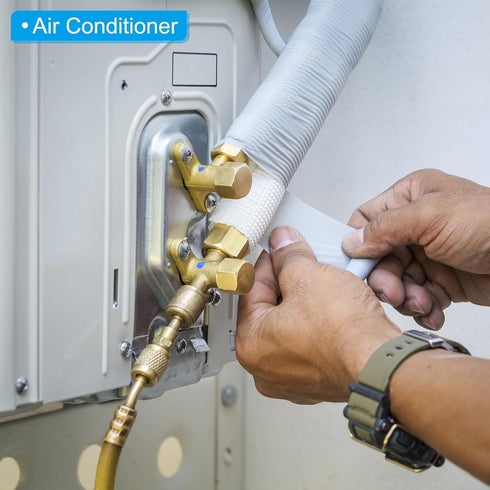 PATIKIL 1"(25mm) ID x 6Ft Pipe Insulation Foam Tube, 2 Pack Pipe Cover Wrap Roll Bar Padding Tubing for Handle Grip HVAC Outdoor Air Conditioner U...