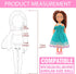Miunana 21 PCS 5.3 Inch Girl Doll Clothes Dress Outfits and Shoes for Girl Doll Clothing with 4 Pairs of Shoes for 4-6 Inch Girl Dolls Clothes and...
