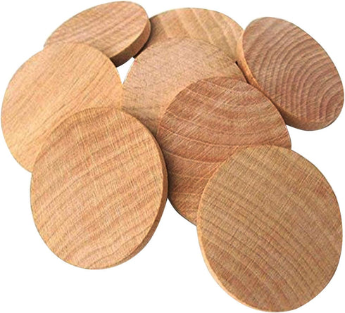 1.5 Inch Natural Wood Slices Unfinished Round Wood Coins for DIY Arts & Crafts Projects, 50 per Pack....