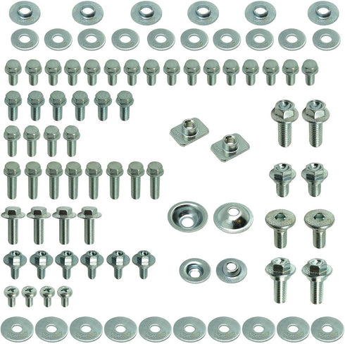 87pc Specbolt Kawasaki KX & KXF Body Bolt KIT for Plastics Seat Fenders shrouds Number Plates Fasteners fit KX60 KX80 KX85 KX100 KX125 KX250 KX500...
