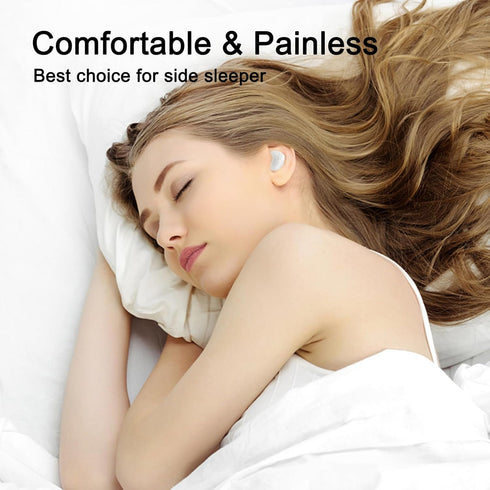 Invisible Sleep Wireless Earphone, Sleeping Earbuds for Side Sleepers Built-in Mic, Earbuds for Sleeping with Type-C Fast Charging Case (White)...