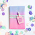 HolyMaji 100 Sheets Pink Purple Blue Gradient Tissue Paper Bulk 20 x 14" Pastel Rainbow Tissue Paper Sheets for Christmas Birthday Baby Showers We...