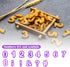 40pcs Alphabet Cookie Cutters Set Purple Plastic Letter Cake Decorating Fondant Number Cutters Mould Tools Fondant Letter and Number Stamps for Su...