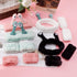 3pcs Snail Face Wash Headband and Wristband Set Black Funny Makeup Headband Puffy Skincare Spa Head Bands Cute Wrist Towels Hair Band for Washing ...