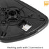 X AUTOHAUX Car Rear View Mirror Glass Replacement with Backing Plate Heated Right Passenger Side for Mazda 5 CX-7 CX-9...