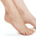 AeraVida Multicolor Small Sparkling CZ 925 Sterling Silver Adjustable Anklet | Casual Versatile 2in1 Ankle Bracelet | 9 inch...
