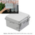 CrocSee ABS Plastic Dustproof Waterproof IP65 Junction Box Universal Durable Electrical Project Enclosure with Lock (5.9"x5.9"x3.5")...