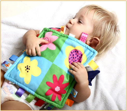Colorful Baby Security Blanket Soft Touch Plush No Damage to The Baby Skin Sleep Helper,Appease Towel for Kids Toddlers...