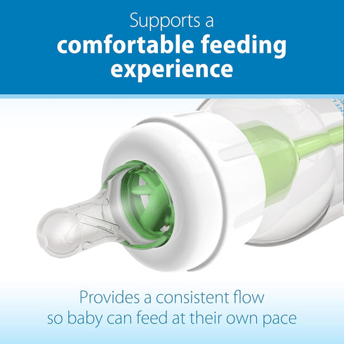 Dr. Brown's Ultra-Preemie Narrow Baby Bottle Nipple, Specialty Extra Slow Flow Rate, 100% Silicone Bottle Nipple, BPA Free, 0m+, 6 Pack...