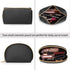 KTMOUW Makeup Bag 3 Pcs Waterproof Cosmetic Bag Set with 10 Makeup Brushes Portable Travel Cosmetic Bag Multifunction Organizer Storage Bag Weave ...