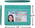 Unisex-Adult's Petite Credit Card Holder Leather Slim Minimalist Wallet, Light Blue with Id Window, Classic...