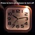 5.5" Large Analog Alarm Clock Silent Non Ticking, Gentle Wake, Beep Sounds, Increasing Volume, Battery Operated Snooze and Manual Light, Easy Set,...