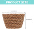 Alipis Seagrass Basket Planter Woven Flower Pots 2pcs 13cm Rattan Storage Basket Plant Container Hand Woven Basket Planter Straw Flower Pot for In...