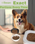 2 PACK Dog Food Scoop,1 Cup Capacity Pet Food Scoop With Measuring Lines For Dog, Puppy and Cat (Green and Black)...