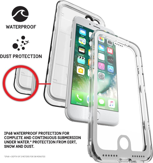 Pelican Marine Waterproof iPhone 7 Case (White/Clear)...