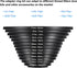 PATIKIL 13pcs Step Up Ring, Camera Lens Filter Adapter Ring Aluminum Filter Ring Adapter Set for Camera Lens Hood, 72-77MM, 77-82MM...