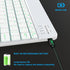 Backlit Bluetooth Keyboard Small Portable External Wireless Keyboard Cordless Rechargeable Illuminated for Android Tablet Cell Phone Smartphone iP...