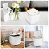 Mini Countertop Trash Can with 12 Rolls of Trash Bags, Desk Trash Can Tiny Trash Can with Press Type Lid, Desktop Trash Can Applicable for Bathroo...