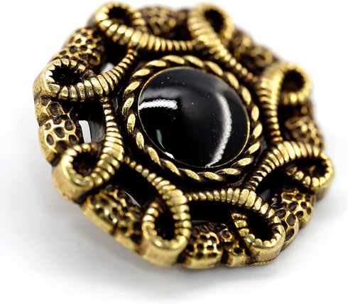 20 pcs Hollow Serpentine Circle Metal Shank Sewing Buttons for Coats -23mm -7/8"...