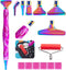 DoreenBow 14Pcs Diamond Art Painting Pen Metal Tips Kit Stainless Screw Thread Tips Multi Placer Tips Roller Accessories Diamond Art Painting Acce...