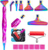 DoreenBow 14Pcs Diamond Art Painting Pen Metal Tips Kit Stainless Screw Thread Tips Multi Placer Tips Roller Accessories Diamond Art Painting Acce...