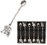 Alisveristime Traditional Ottoman Motif Tea Spoons - Decorative Stirring, Sugar, Tea Spoons (Set of 6) (Beach Rose) (Silver)...