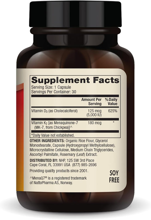 Dr. Mercola Vitamins D3 & K2, 30 Servings (30 Capsules), Dietary Supplement, Supports Immune Health, Non GMO, NSF Certified...