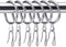 Hotop 30 Pcs Metal Drapery Curtain Rings 0.98/1.26/1.65 inch Interior Diameter and 30 Pcs Hanging Curtain Drapery Pin Hooks for Window Door Shower...