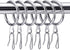 Hotop 30 Pcs Metal Drapery Curtain Rings 0.98/1.26/1.65 inch Interior Diameter and 30 Pcs Hanging Curtain Drapery Pin Hooks for Window Door Shower...