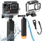 60M/196FT Waterproof Housing Case Compatible for Go Pro Hero12 Black/Hero11 Black/Hero10 Black/Hero9 Black, Protective Underwater Dive Case Shell ...