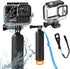 60M/196FT Waterproof Housing Case Compatible for Go Pro Hero12 Black/Hero11 Black/Hero10 Black/Hero9 Black, Protective Underwater Dive Case Shell ...