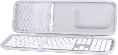 Aenllosi Hard Carrying Case Compatible with Apple Magic Keyboard with Numeric Keypad + Magic Mouse + Magic Trackpad...