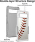 for Google Pixel 7, Baseball Sports White Pattern Shock-Absorption Hard PC and Inner Silicone Hybrid Dual Layer Armor Defender Case Protective Cov...