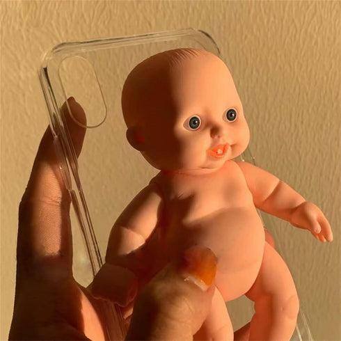 3D Horror Baby Phone Case for iPhone 11 Pro Max Funny Halloween Ugly Phone Case Crazy Weird Phone Case...