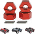 RCAWD 12mm Hex Wheels w Screw Pins 4pcs for 1/10 Slash 2WD Hex Wheel Hubs Adapter 58024, 58034, Short Course Race Truck Wheel Hex, 7mm 5.5mm Front...