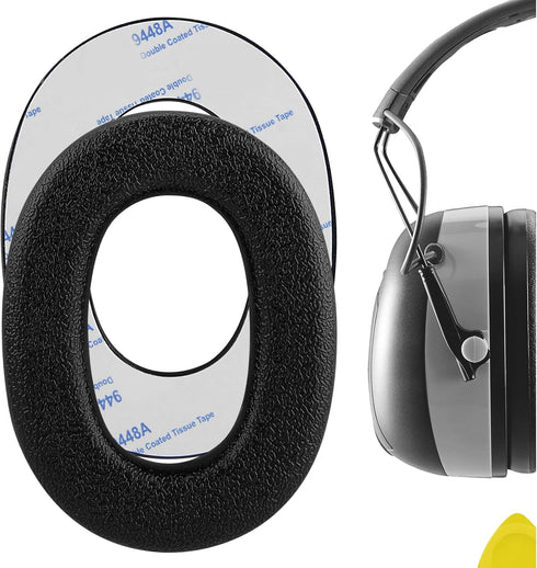 Geekria QuickFit Replacement Ear Pads for 3M WorkTunes Connect Peltor Sport Bull's Eye Ultimate Tactical 300 500 3M Pro-Grade Hi-Viz Hearing Prote...