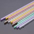 Dakoufish BPA-Free 12 Piece 11 Inch Reusable Clear Plastic Glitter Sparkle Drinking Straw Plus one Cleaning Brush (6color,11inch)...