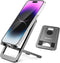 Portable Phone Stand for Desk, Aluminum Adjustable Cell Phone Holder, Foldable Travel Cellphone Dock Compatible with iPhone 15 14 13 Pro Max Mini,...