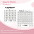 52 Week Money Saving Challenge Binder, A7 Savings Challenges Books with Cash Envelopes, Pink Budget Binder for Planning and Saving $500...