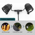 IP68 Waterproof Cable Connector 3-Channel 3-Poles, Outdoor Waterprrof Junction Box Connector,Ideal for 2 or 3 Pin Cables Ø4-12mm,Use for Outdoor B...