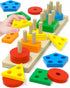 Montessori Toys for 1 2 3 Year Old Boy Girl, Toys for Ages 2-4 0-2 Toddlers Kids Baby, 1 2 Year Old Boy Girl Birthday Gifts, Wooden Learning Puzzl...