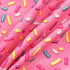 David Angie Candy Pattern Bullet Textured Liverpool Fabric 4 Way Stretch Spandex Knit Fabric by The Yard for Head Wrap Accessories (Candy)...