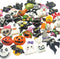 Chenkou Craft Random 50pcs Mix Lots Resin Flatback Flat Back Halloween Craft Embellishment Wizard Pumpkin Lantern Ghost Spider Skull Castle+Clear ...