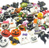 Chenkou Craft Random 50pcs Mix Lots Resin Flatback Flat Back Halloween Craft Embellishment Wizard Pumpkin Lantern Ghost Spider Skull Castle+Clear ...