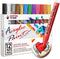 TFIVE Paint Markers Paint Pens - 12 Color Premium Medium Point Acrylic Paint Marker Pens for Rocks Painting, Metal, Ceramic, Glass, Wood, Fabric, ...